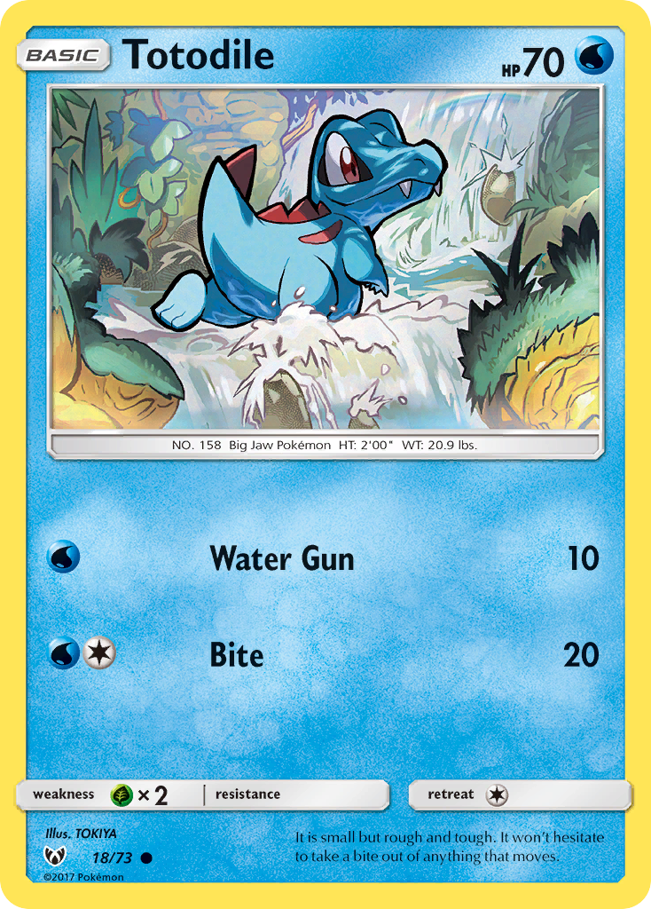Shining Legends Totodile #18/73